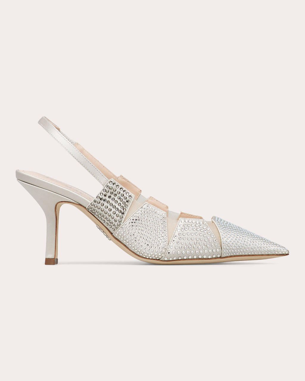 Olivya 80 Crystal Satin Slingback