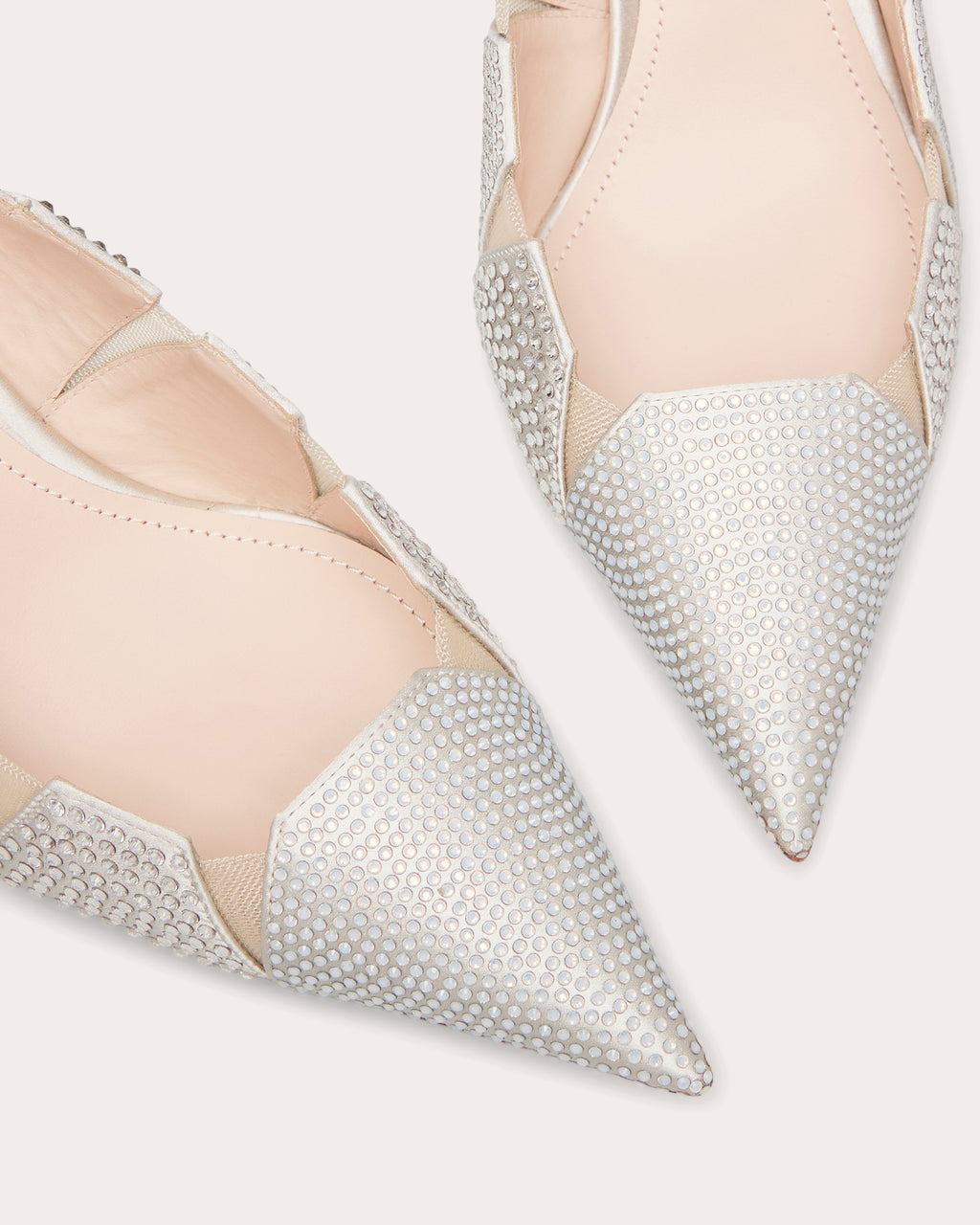 Olivya 80 Crystal Satin Slingback