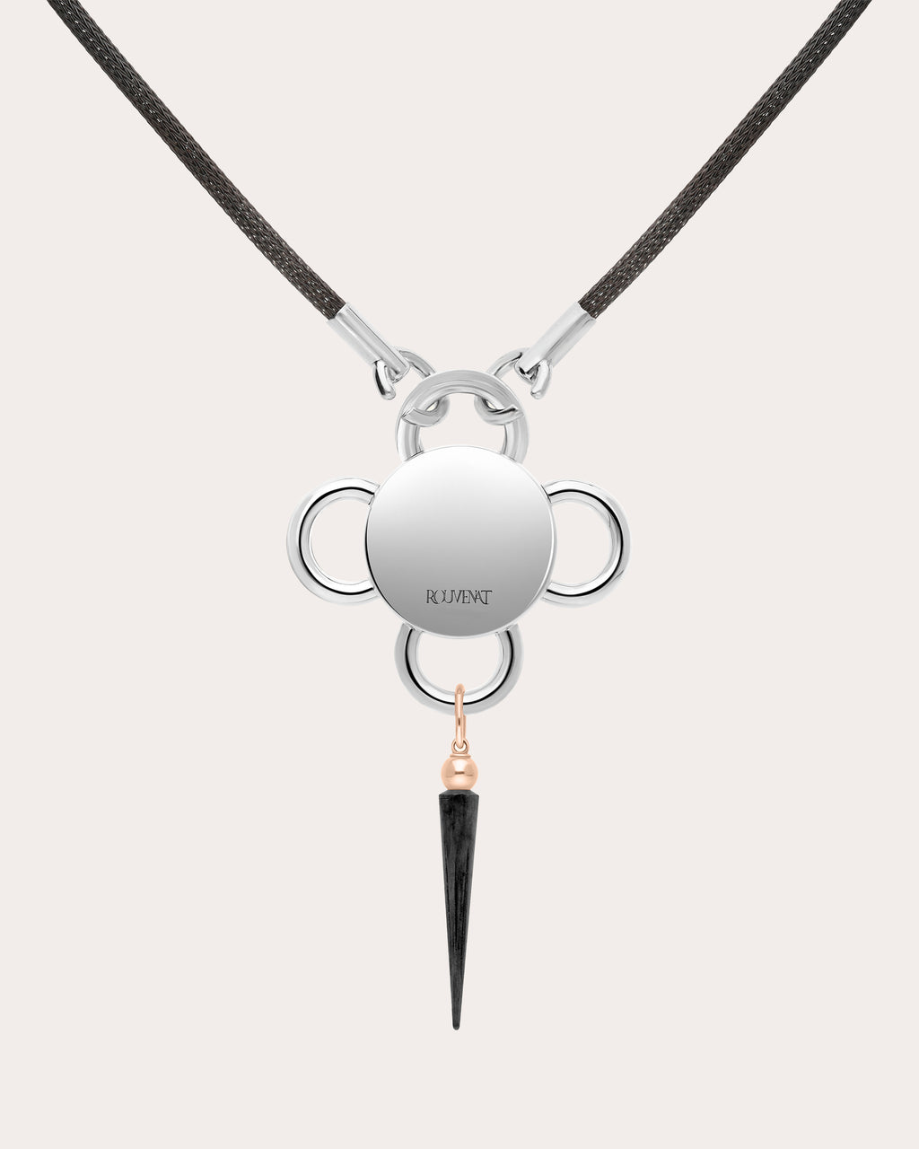 Tanzanite & 18k Rose Gold Bolt Pendant Necklace