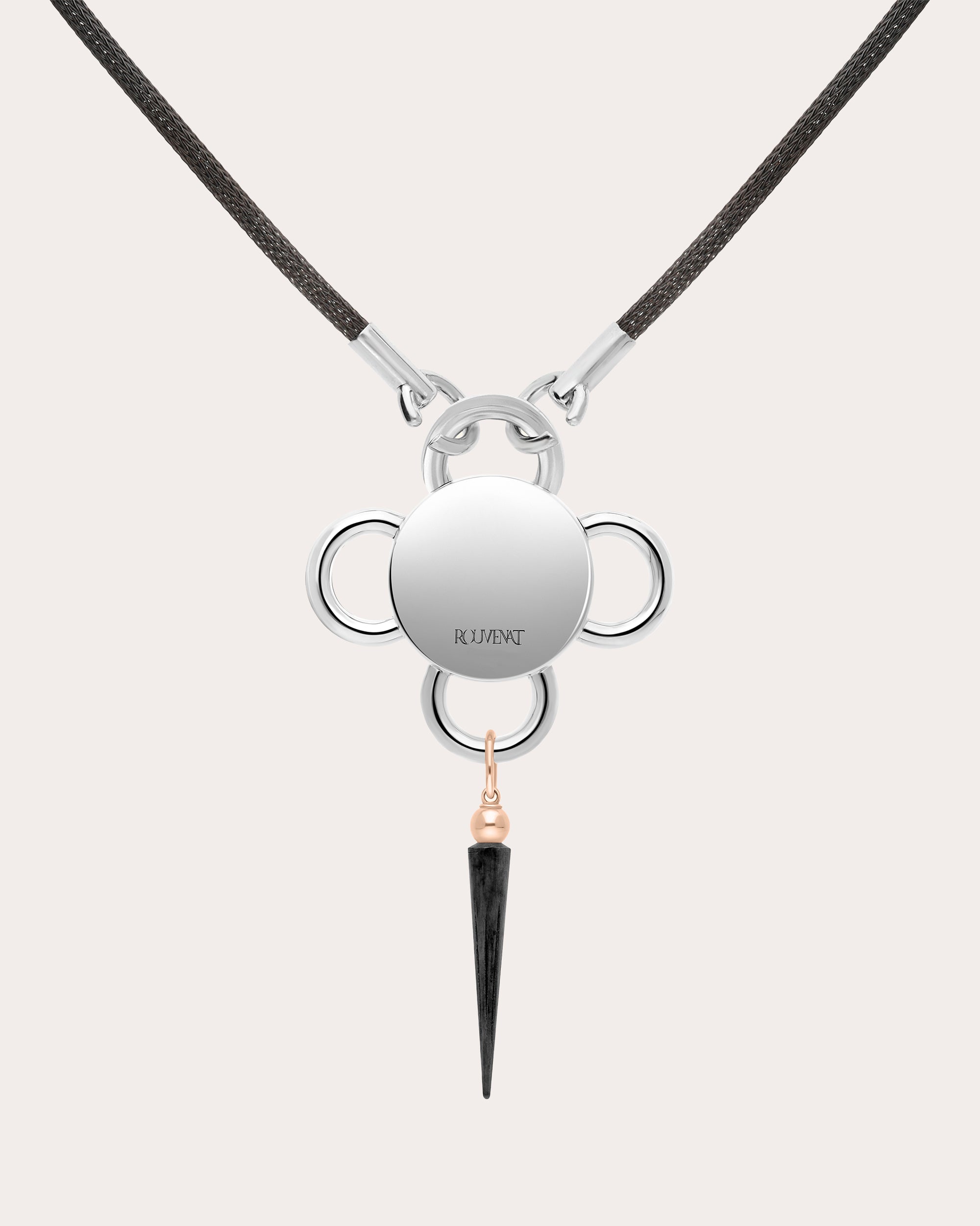 Tanzanite & 18k Rose Gold Bolt Pendant Necklace