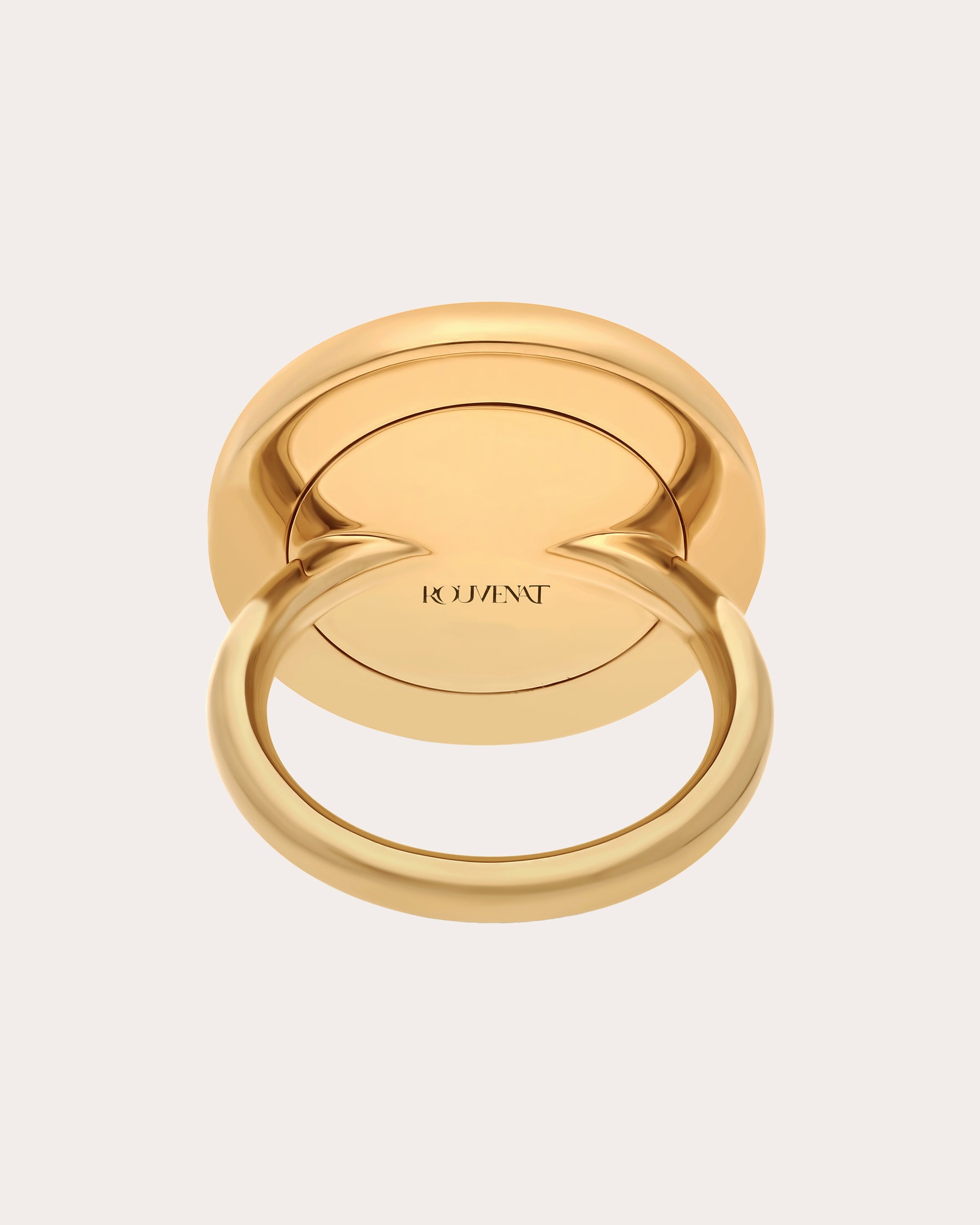 Ruby & Diamond 18k Gold Tag Ring