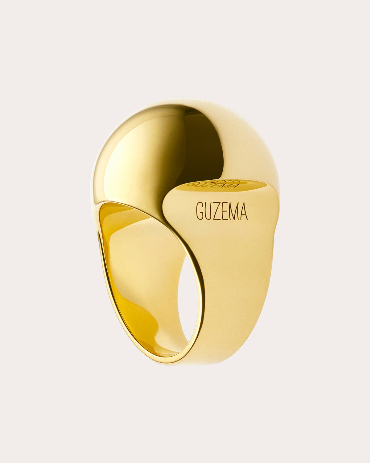 18k Gold Sphere Ring