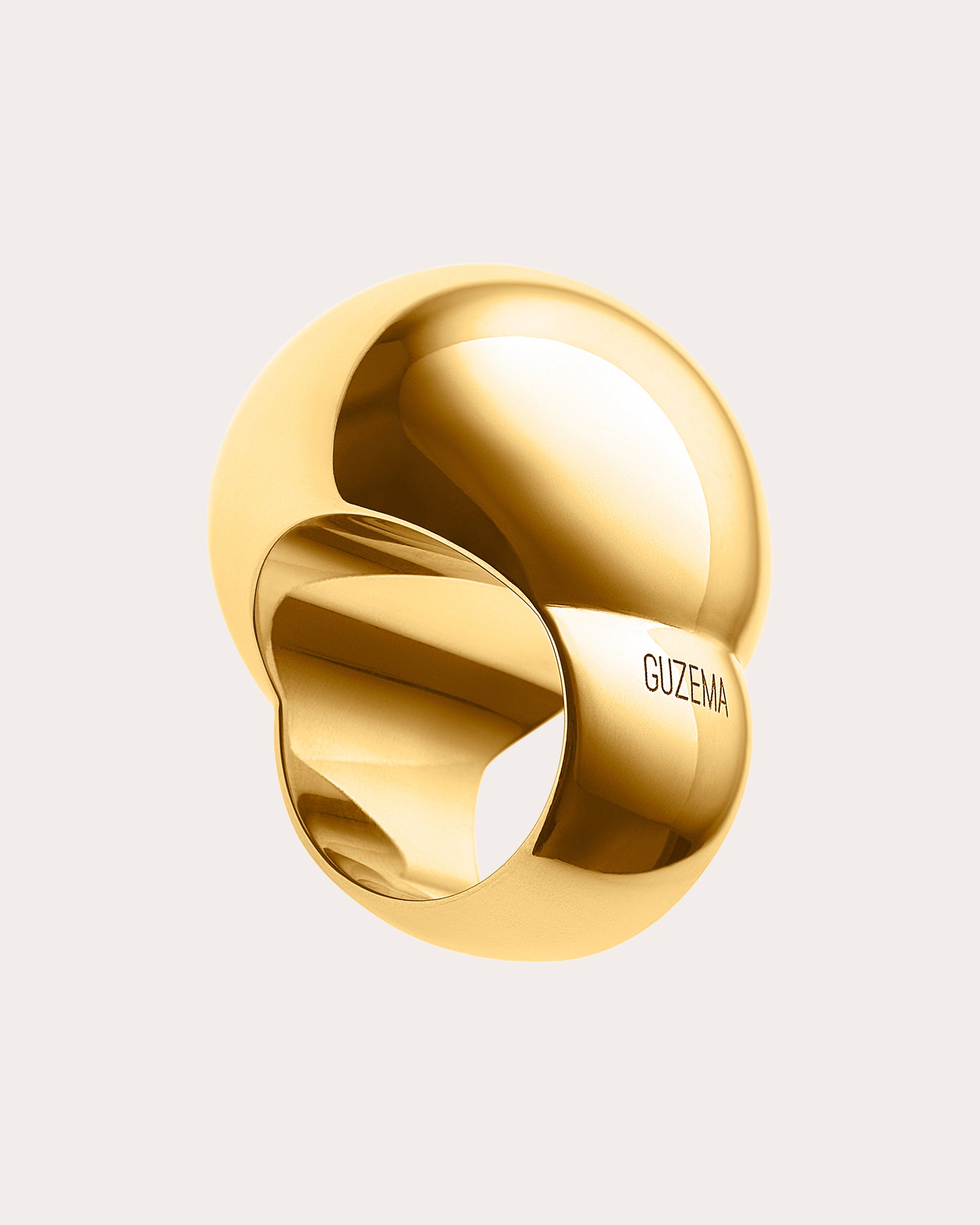 18k Gold Bold Orb RIng