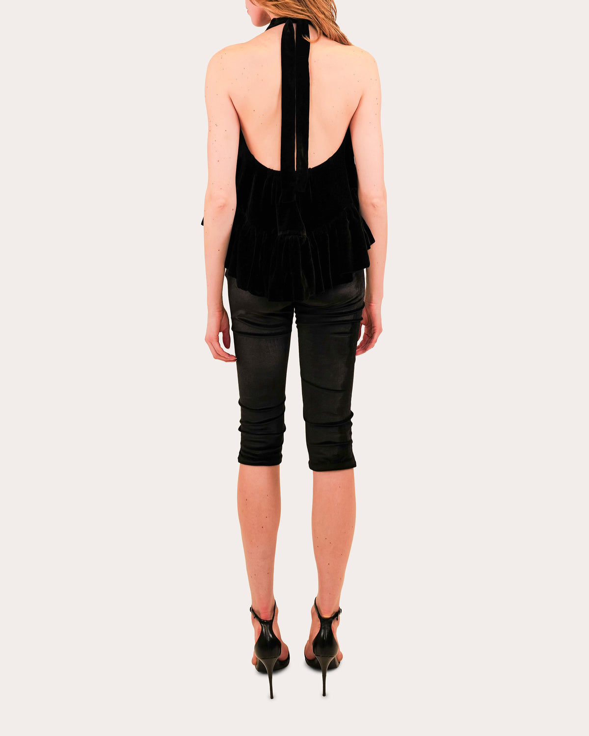 Shreya Velvet Capri Pants
