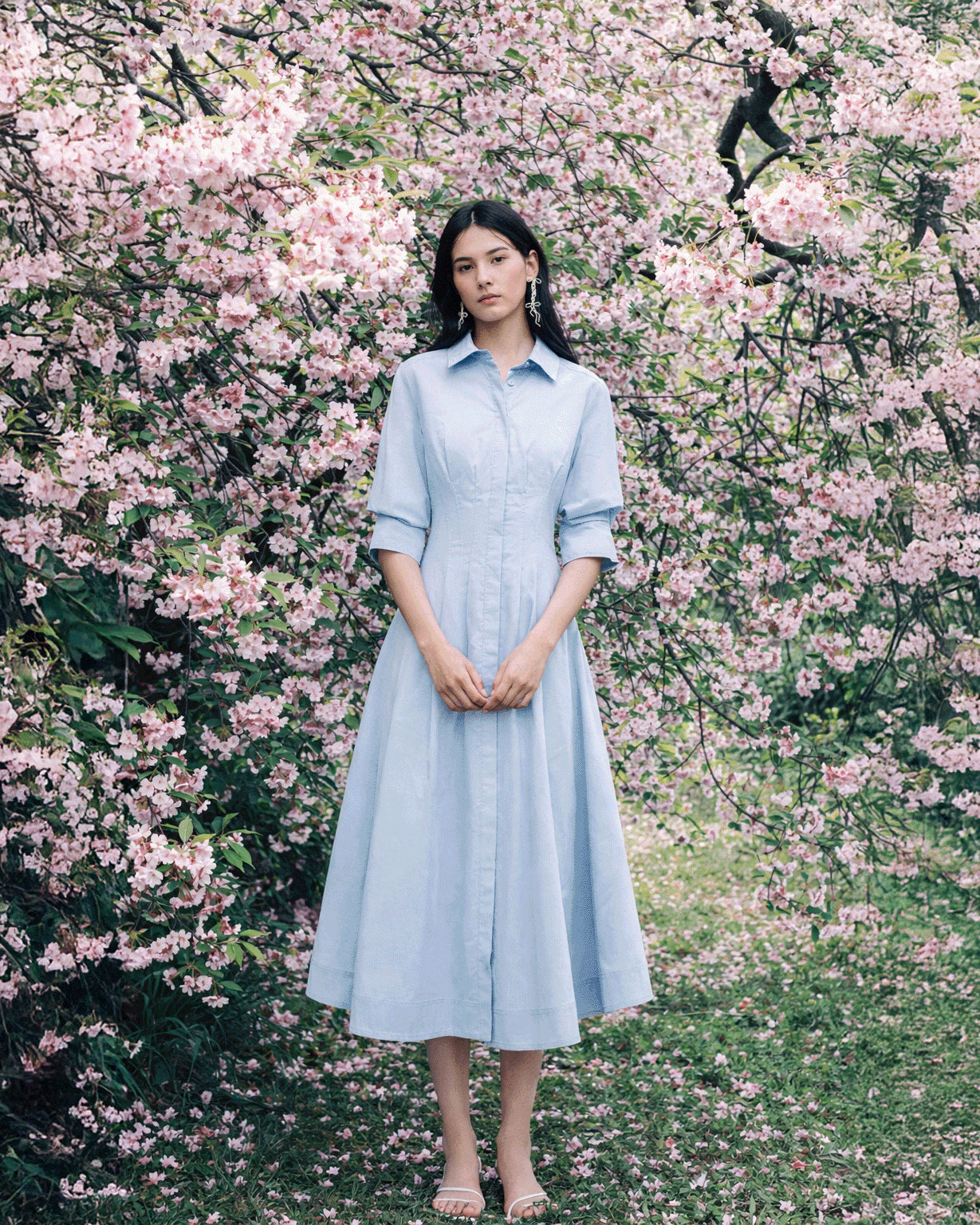 simkhai jazz cotton dress SIMKHAI Jazz Cotton Midi Dress