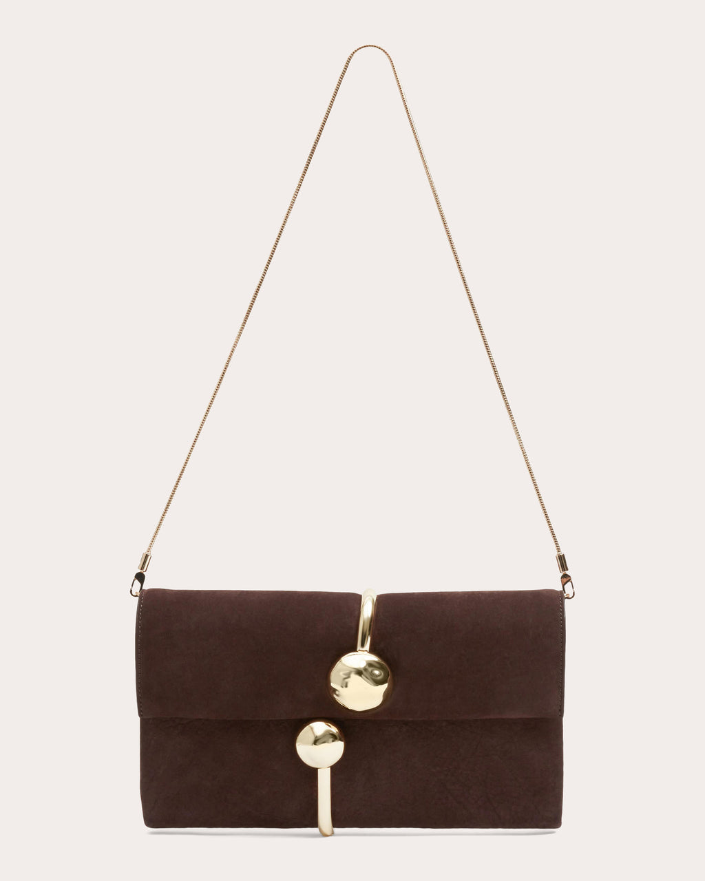 Amaya Nubuck Leather Clutch