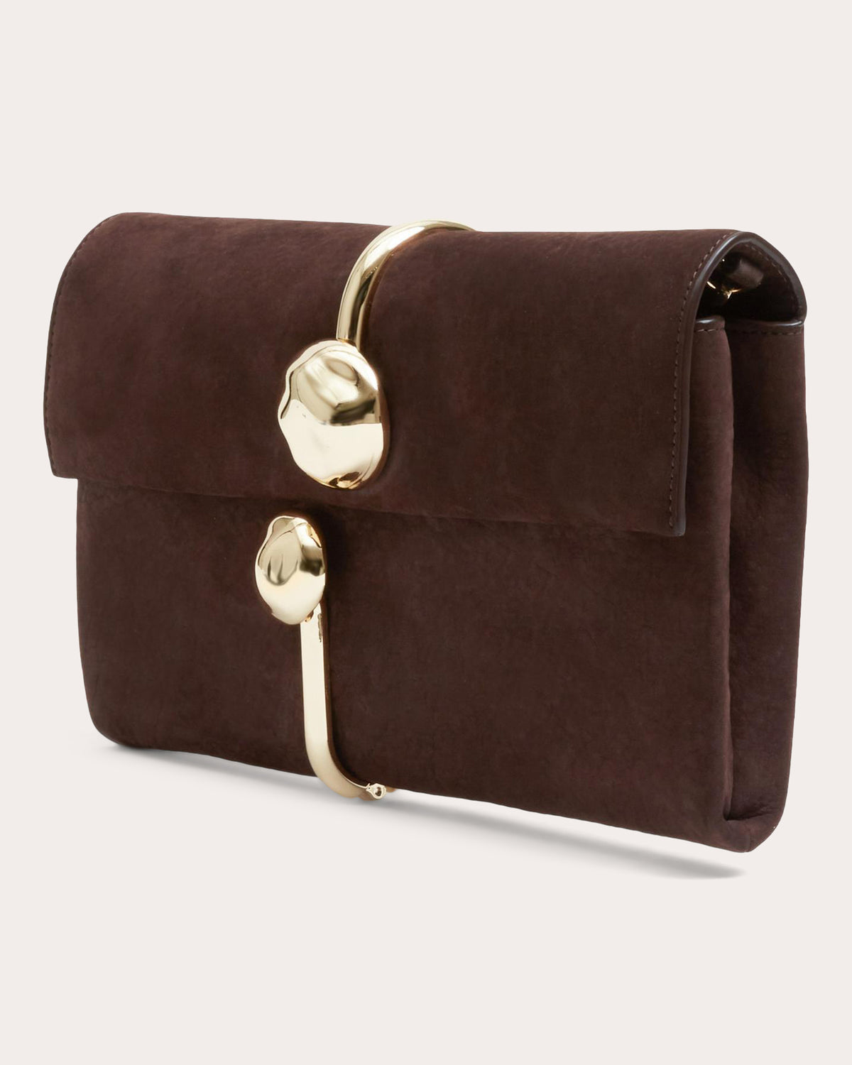 Amaya Nubuck Leather Clutch