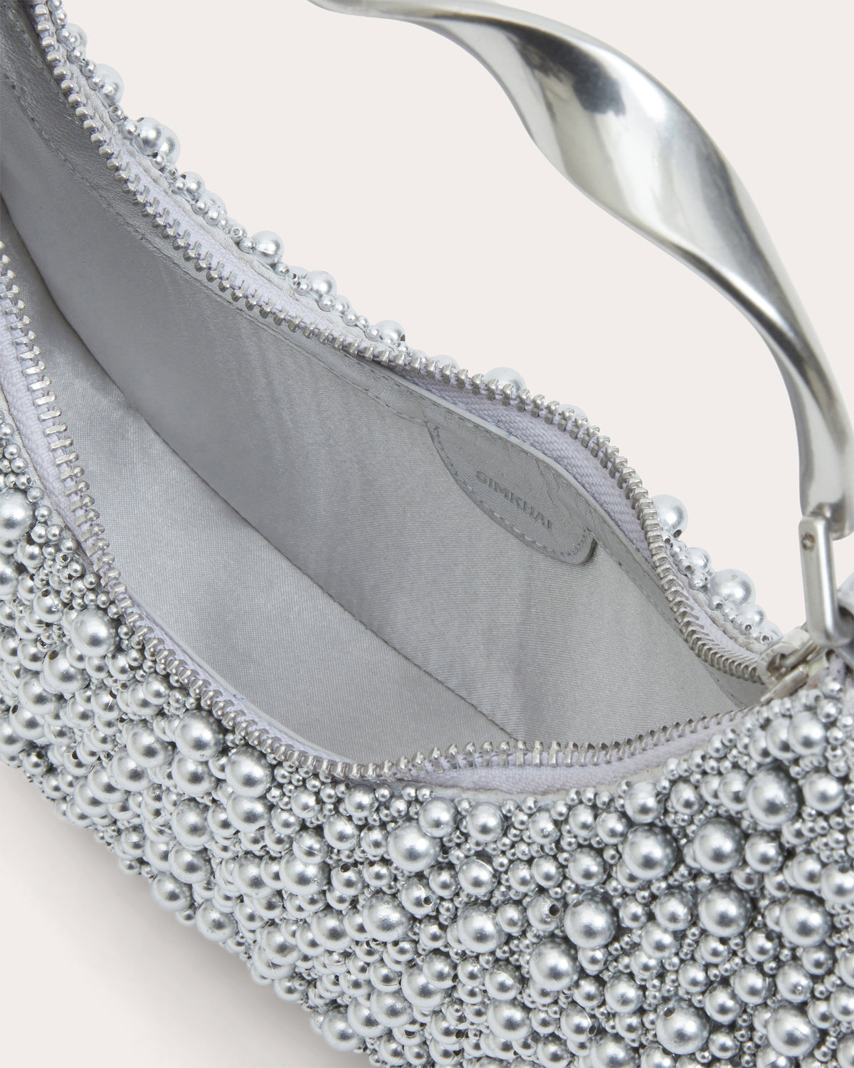 Evelyn Beaded Crescent Handbag