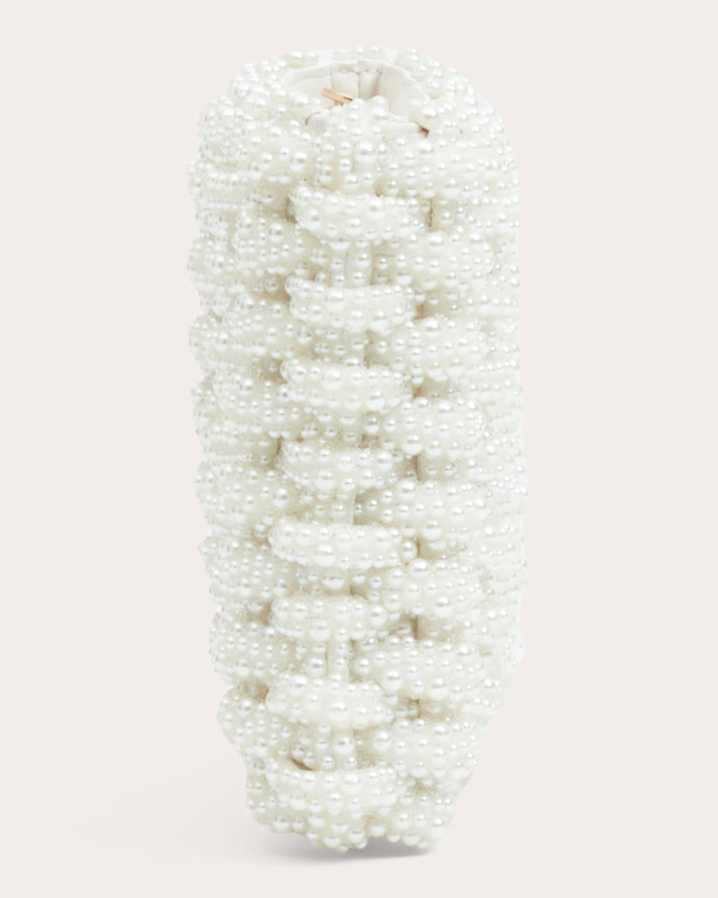 Morgan Woven Faux Pearl Clutch