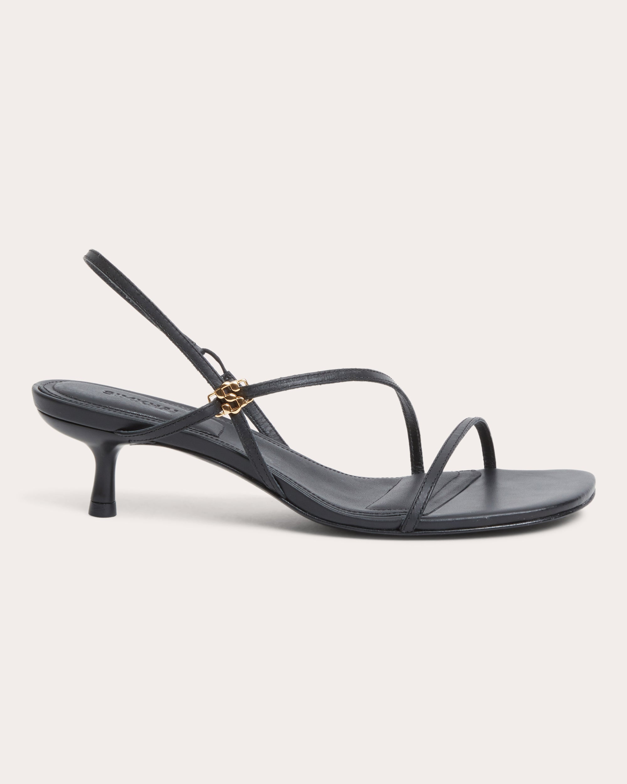 Cedonia Logo Strappy Leather Sandal | Olivela