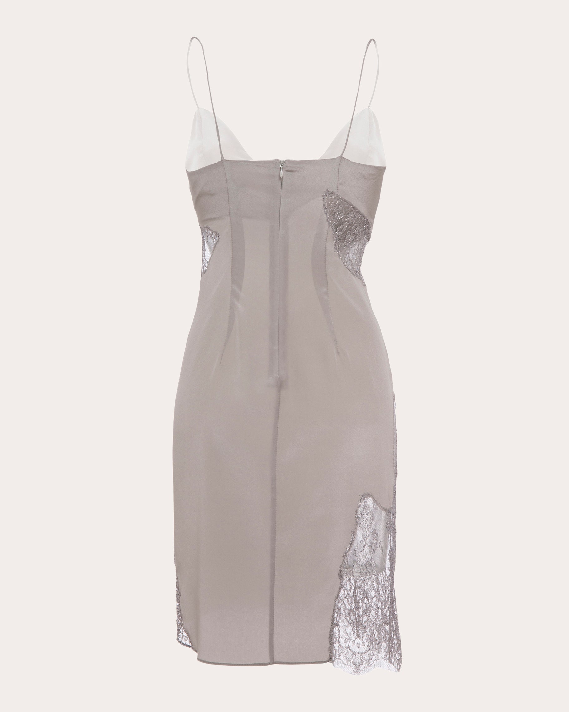 Jasmine Silk Lace Mini Slip Dress