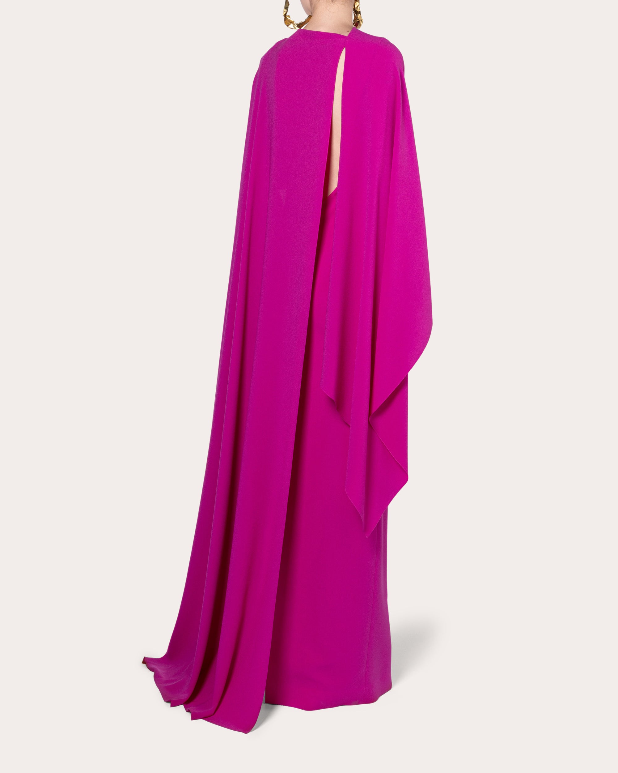 Fyeris Silk Cape Maxi Dress | Olivela Fyeris Silk Cape Maxi Dress | Olivela