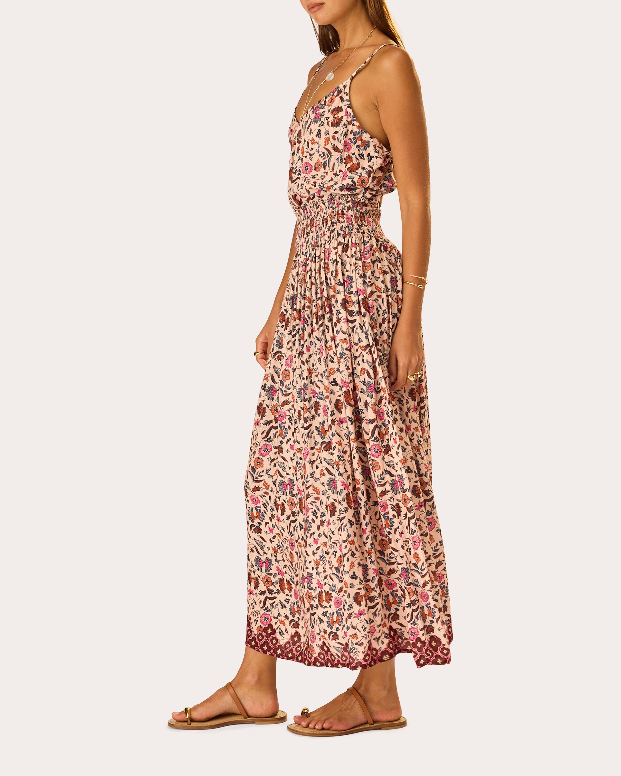 Bella Floral Smocked Maxi Skirt