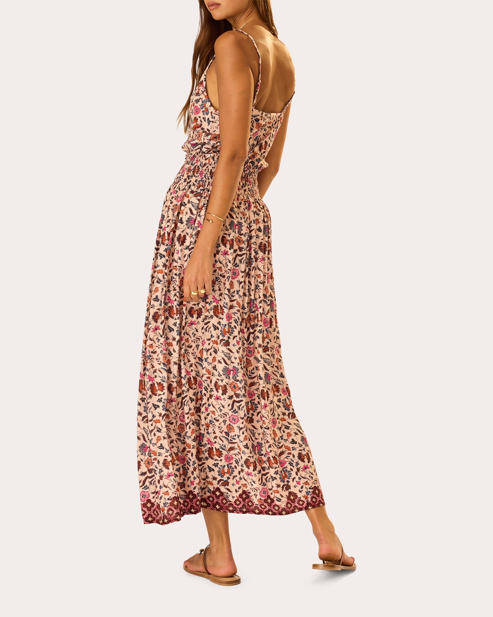 Bella Floral Smocked Maxi Skirt