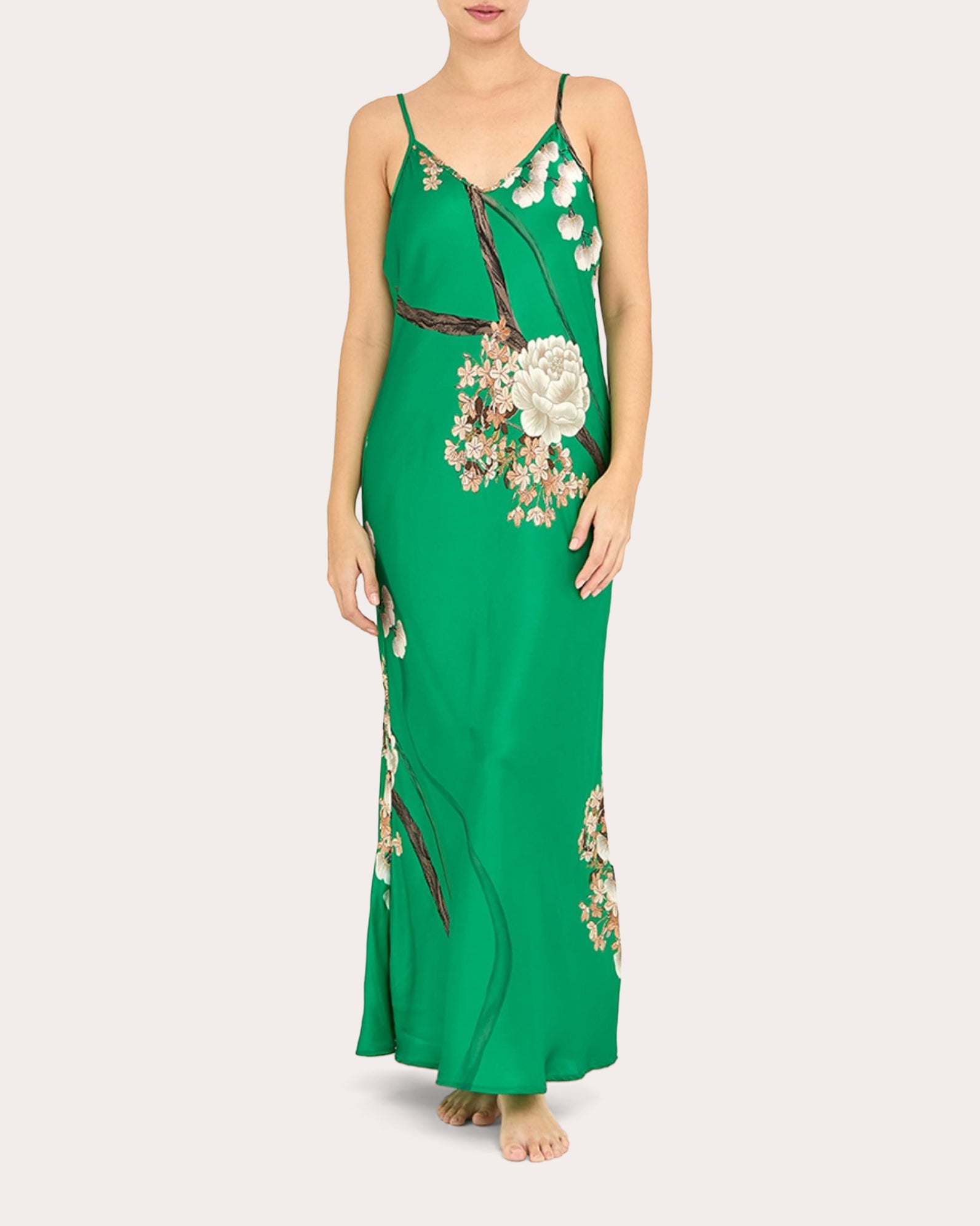 jade silk dress Silk Cami Dress Jade M / Turquoise