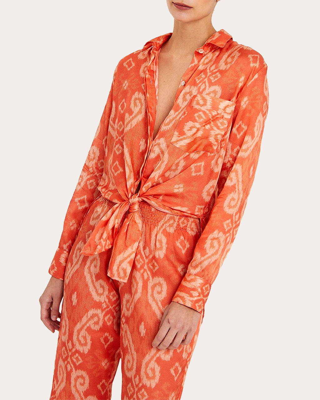 Palais des Orangers Cotton Silk Button-Up