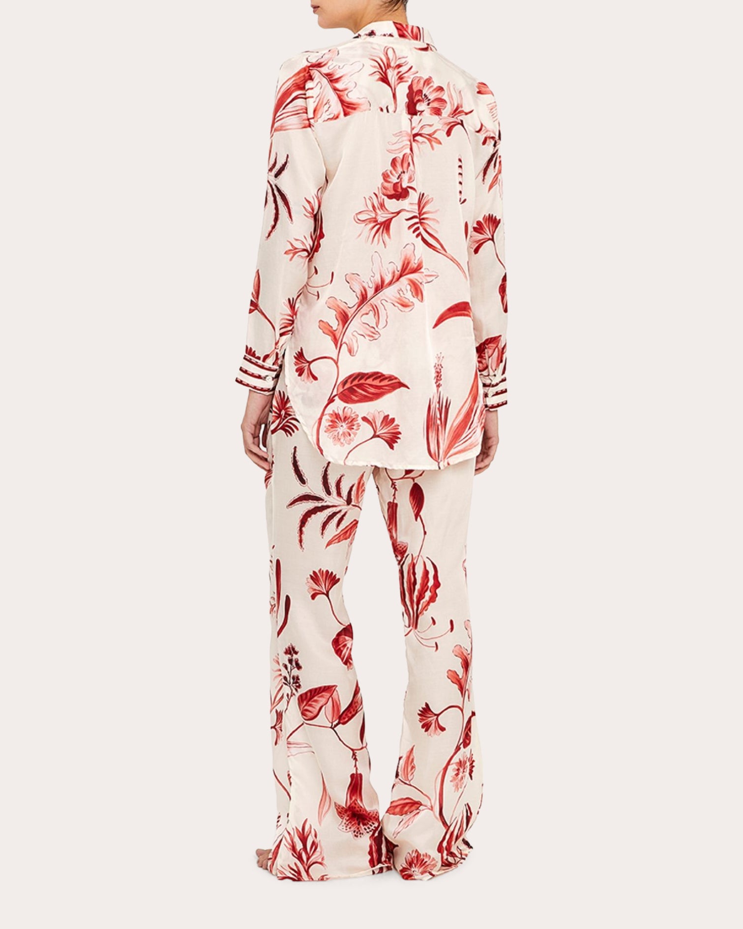 La Vie Rouge Cotton Silk Button-Up