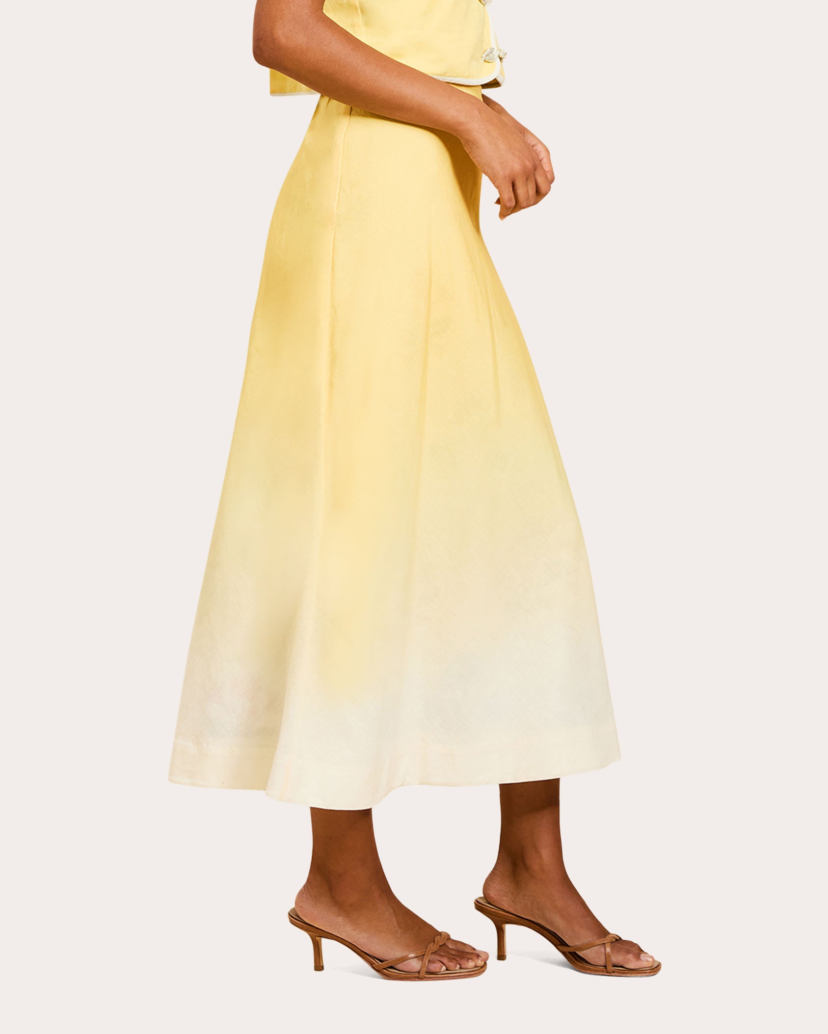 Santiago Reversible Cotton Bias Midi Skirt