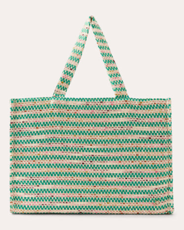 Anika Bouclé Stripe Tote Bag