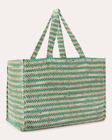 Anika Bouclé Stripe Tote Bag