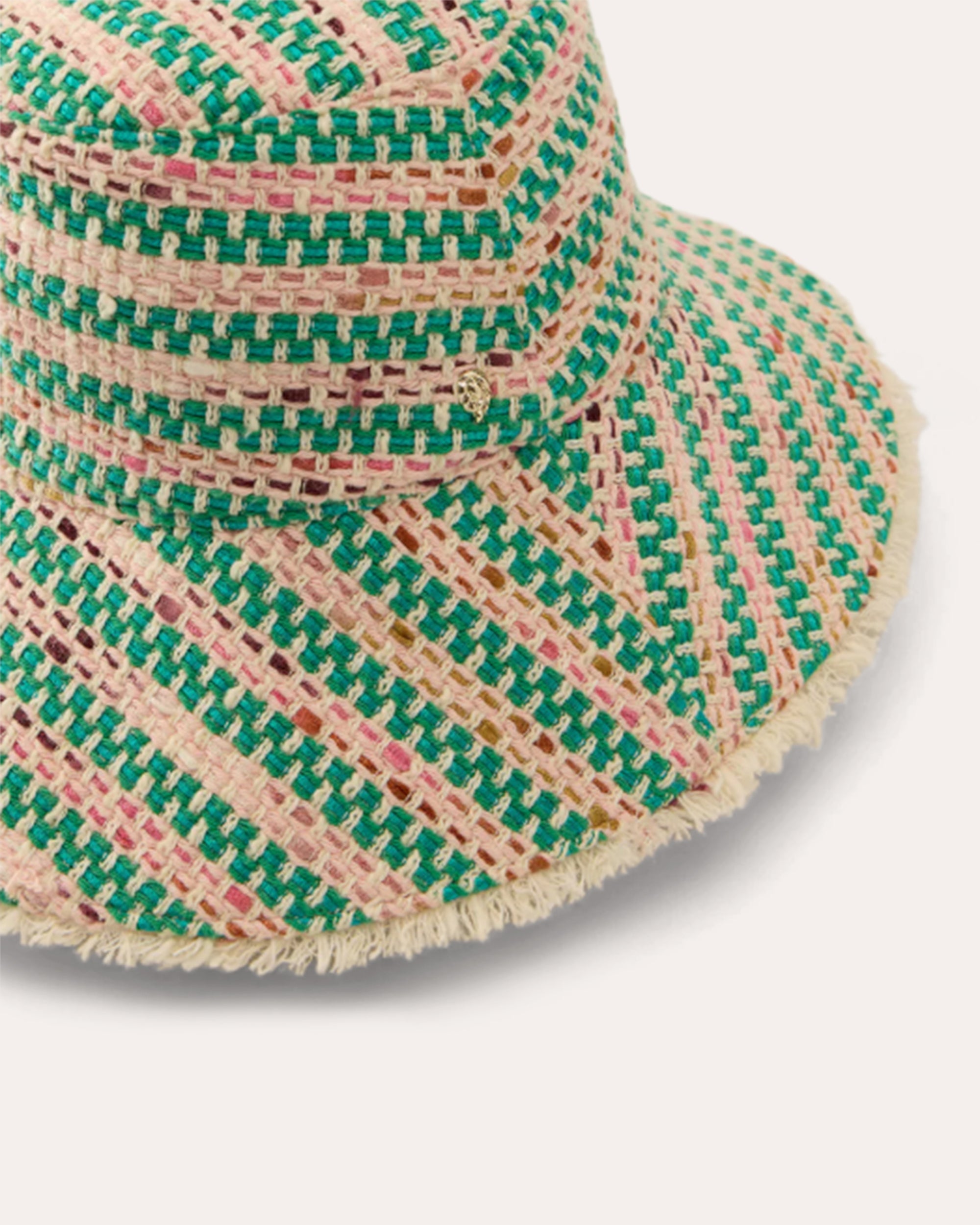 Cintia Bouclé Stripe Bucket Hat