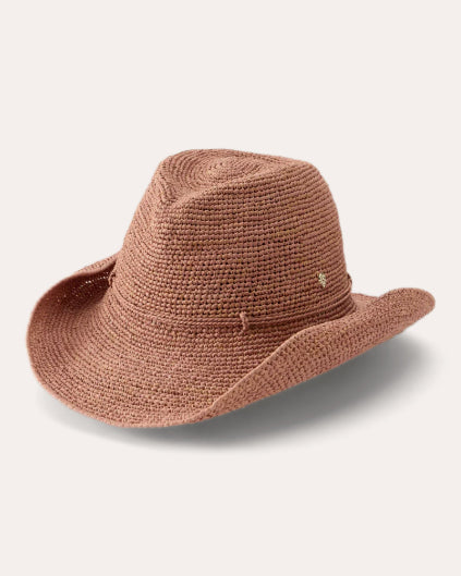 Belen Crocheted Raffia Cowboy Fedora