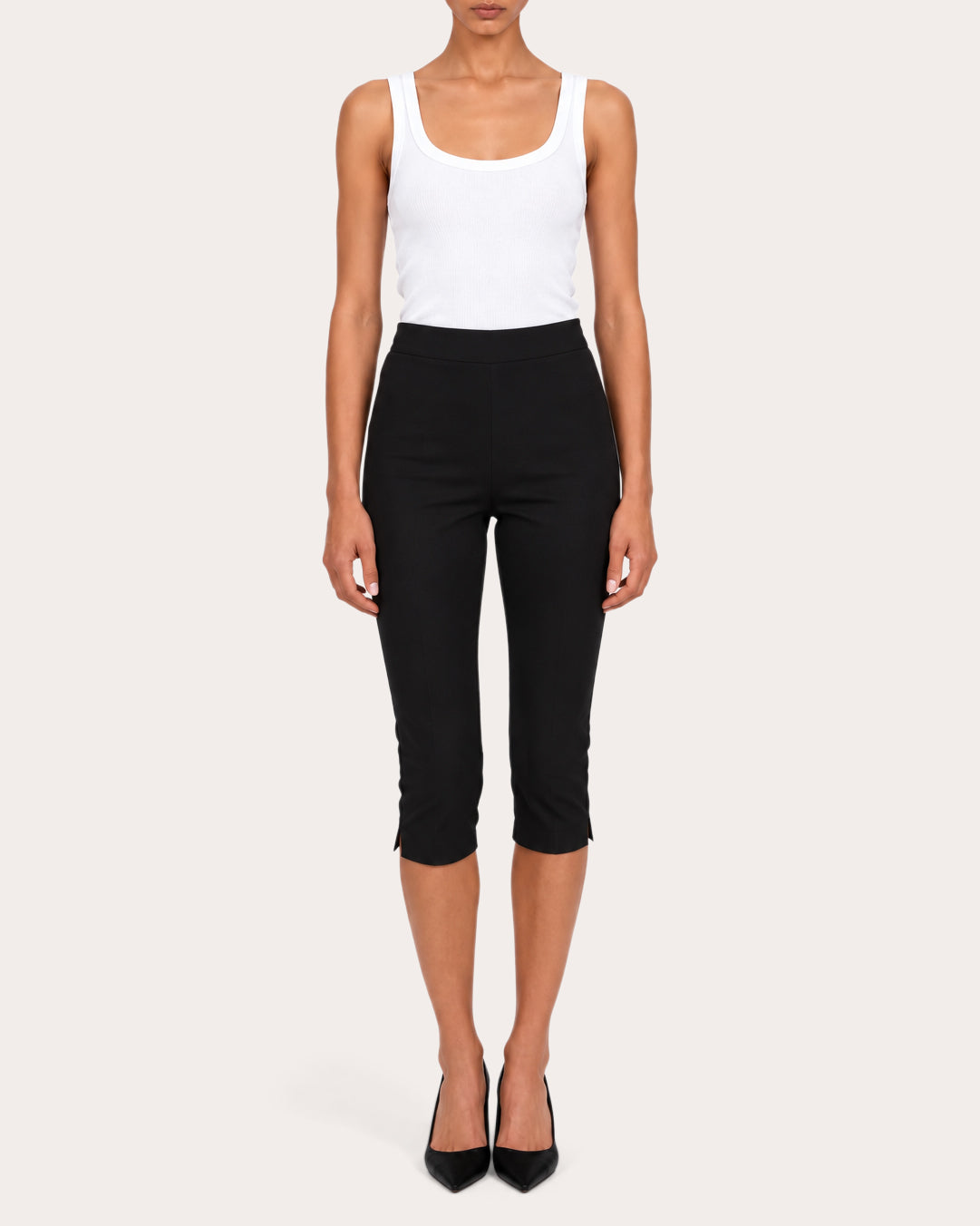 Shreya Charmeuse Capri Pants