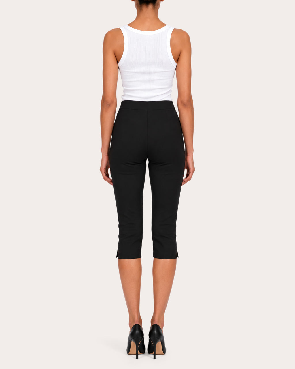 Shreya Charmeuse Capri Pants