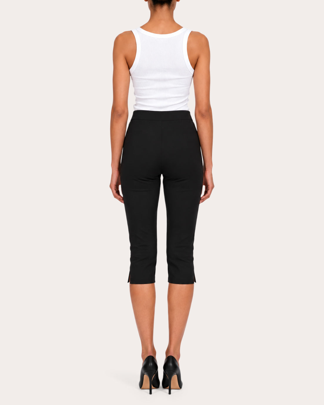 Shreya Charmeuse Capri Pants
