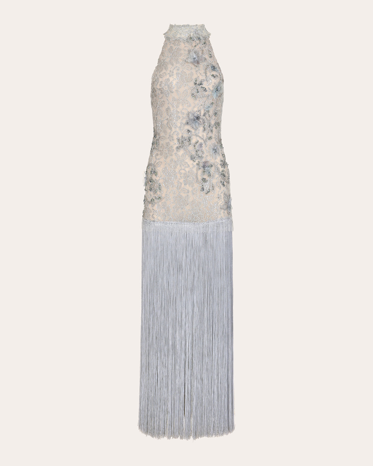 Siena Beaded Lace Fringe Maxi Dress