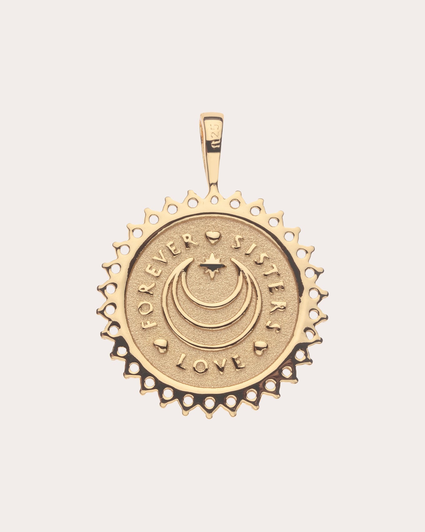 Topaz SISTERS FOREVER Petite Coin Pendant Necklace