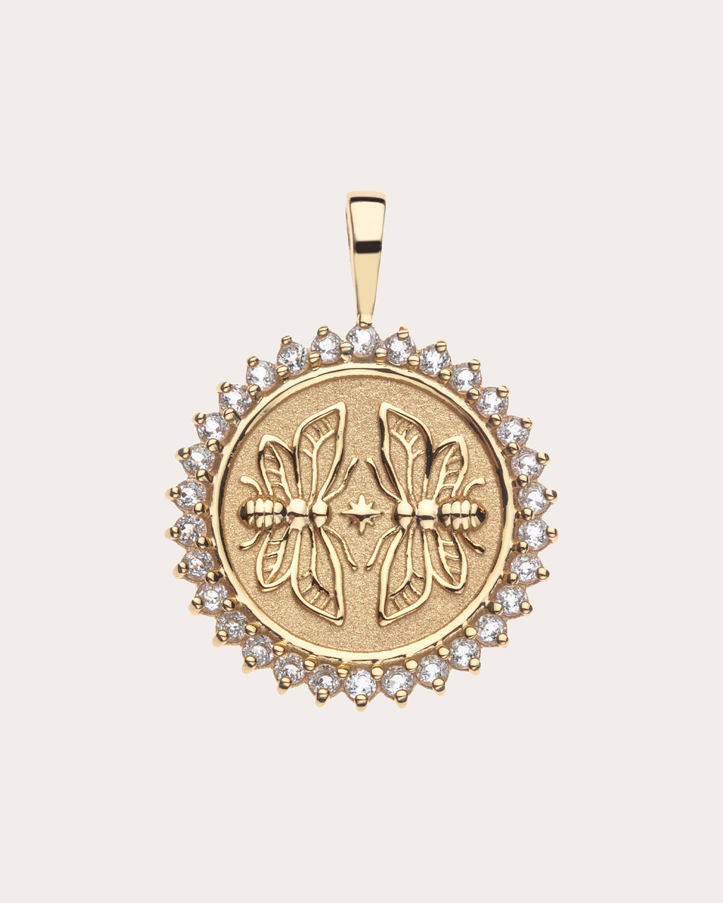 Topaz SISTERS FOREVER Petite Coin Pendant Necklace
