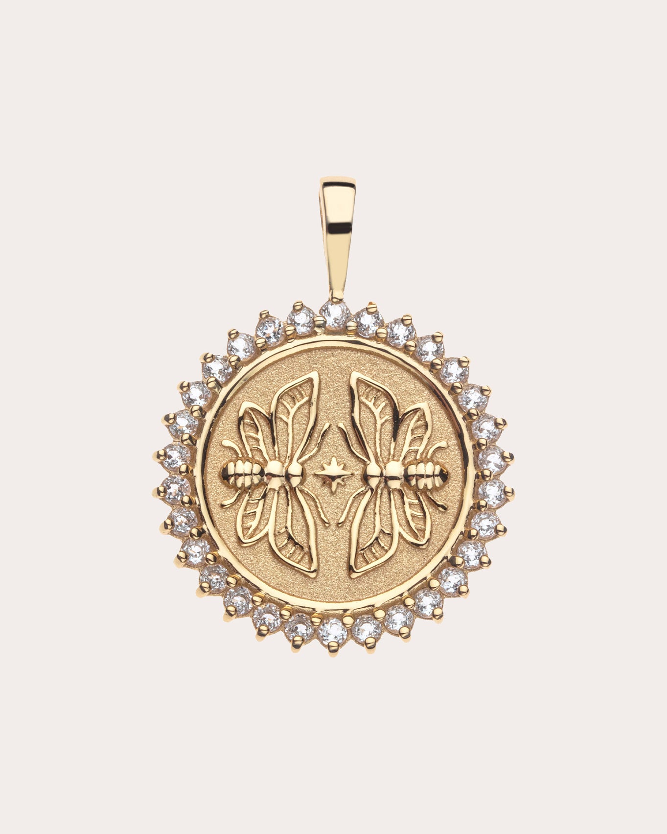 Topaz SISTERS FOREVER Petite Coin Pendant Necklace