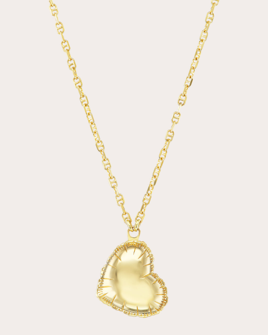 14k Gold Small Heart Balloon Pendant Necklace