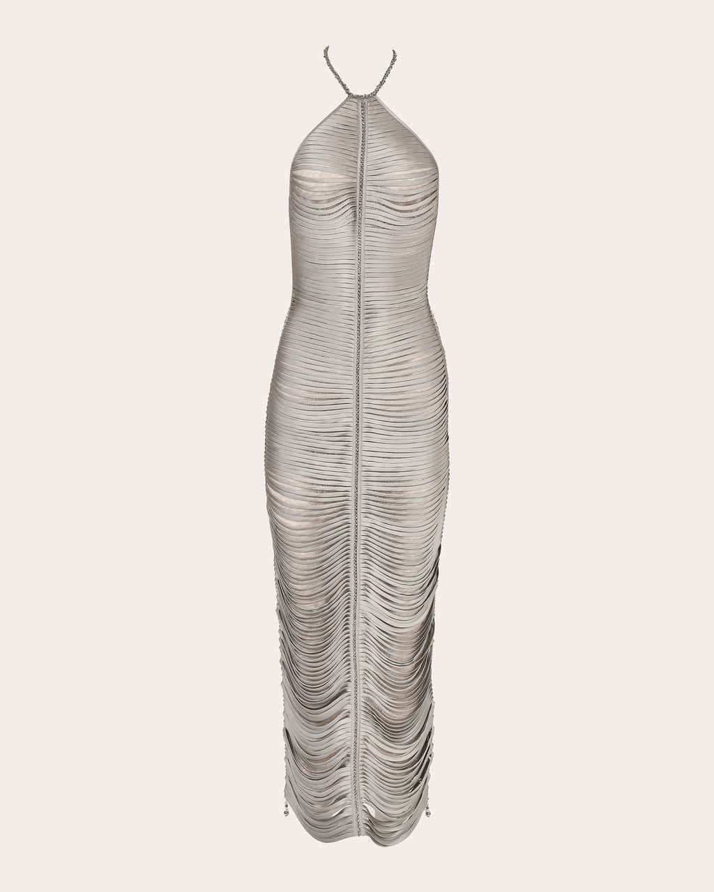 Solar Silk Pata de Cabra Halter Dress