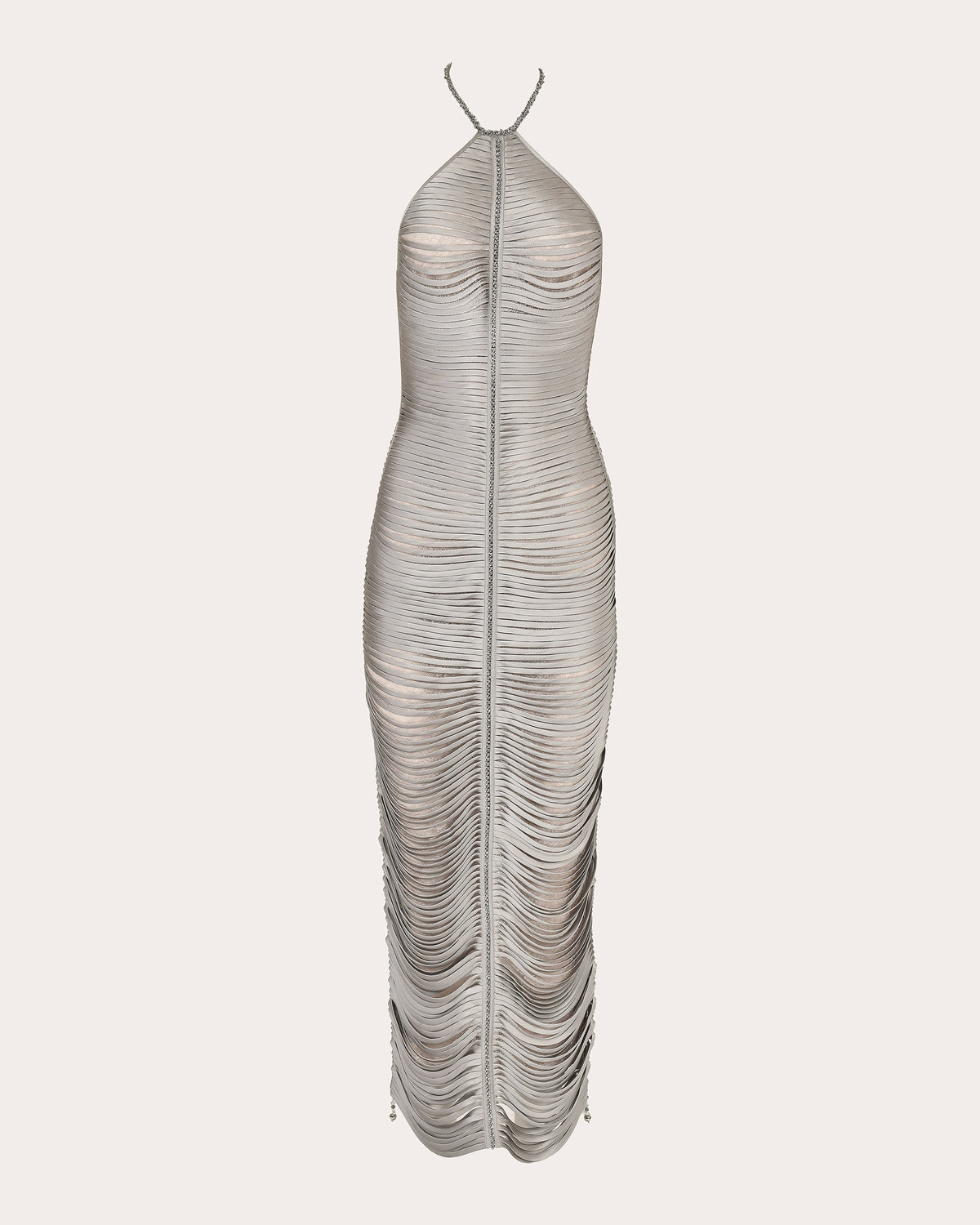 Solar Silk Pata de Cabra Halter Dress