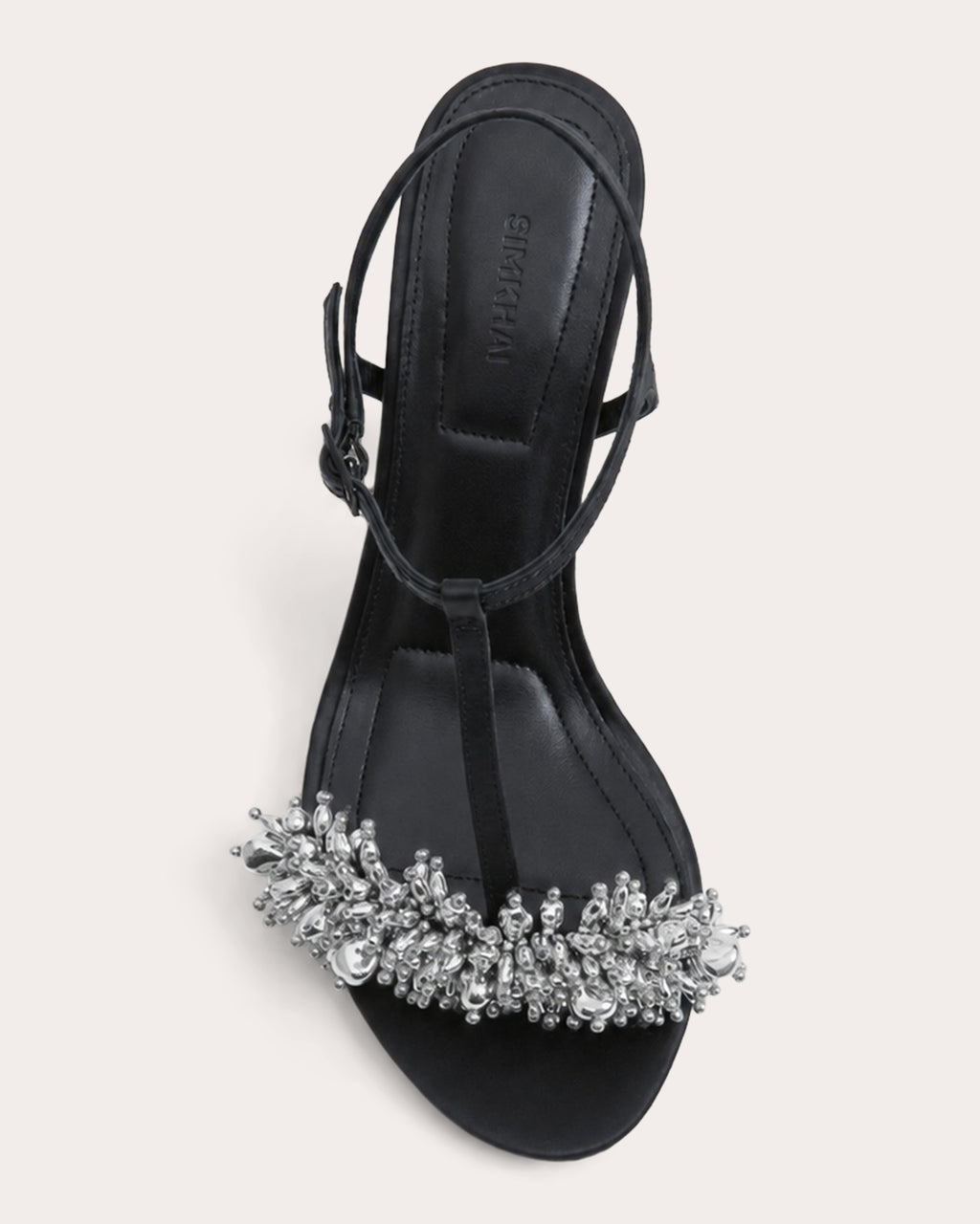 Stacey Beaded T-Strap Sandal