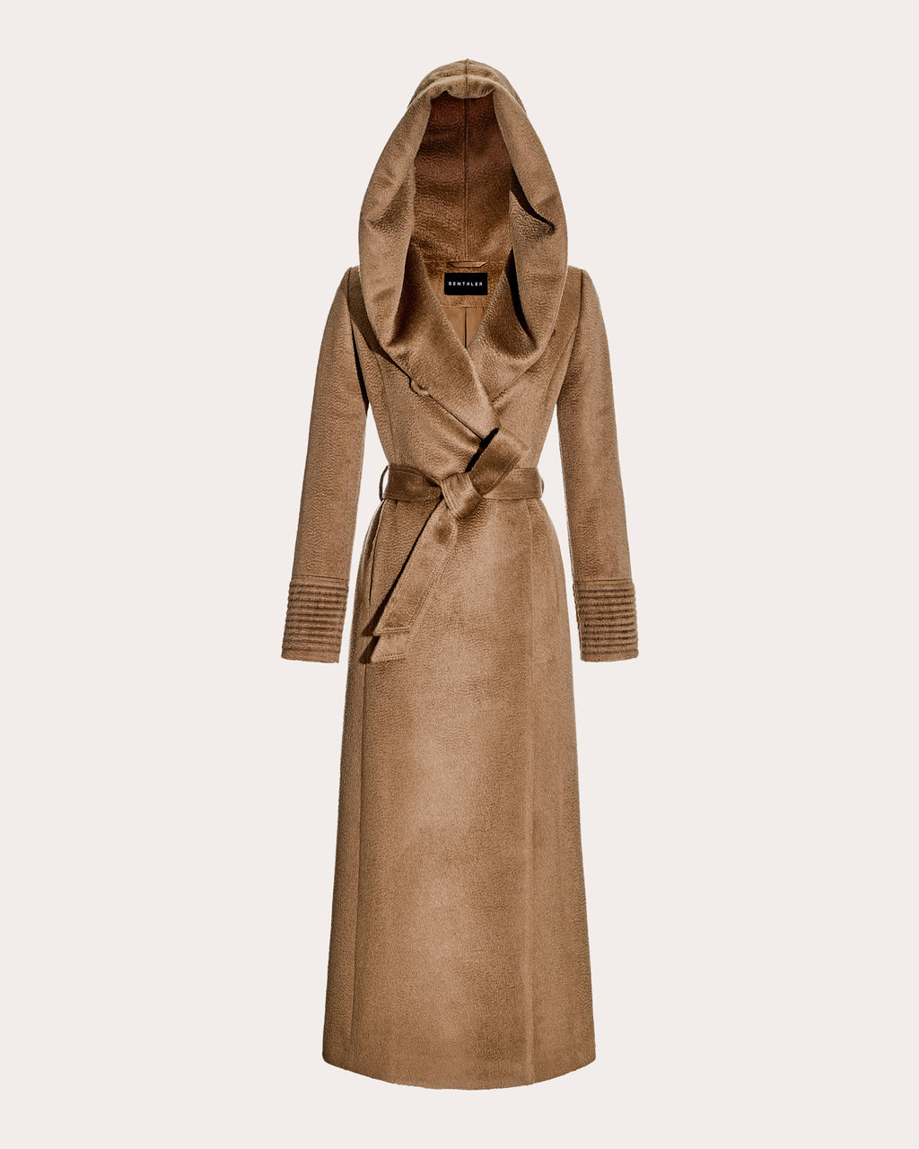 Suri Alpaca Hooded Maxi Wrap Coat