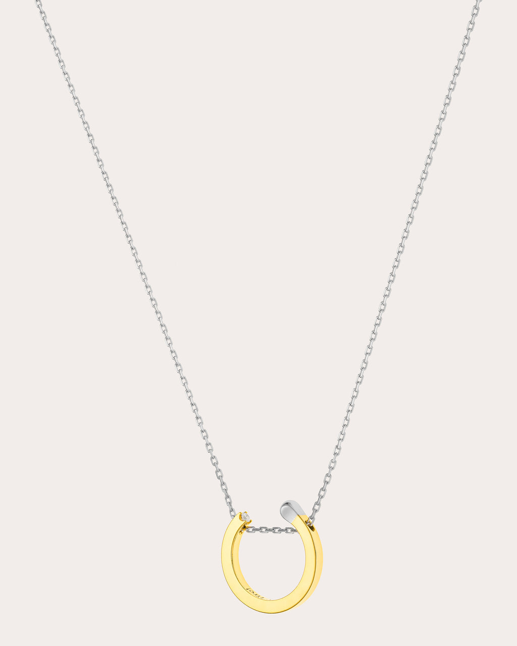 Diamond Round Match Pendant Necklace