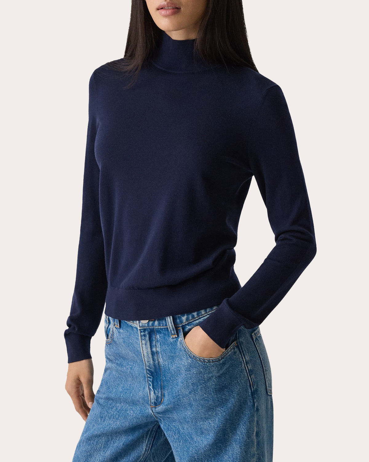 Regal Wool Mock Neck Sweater