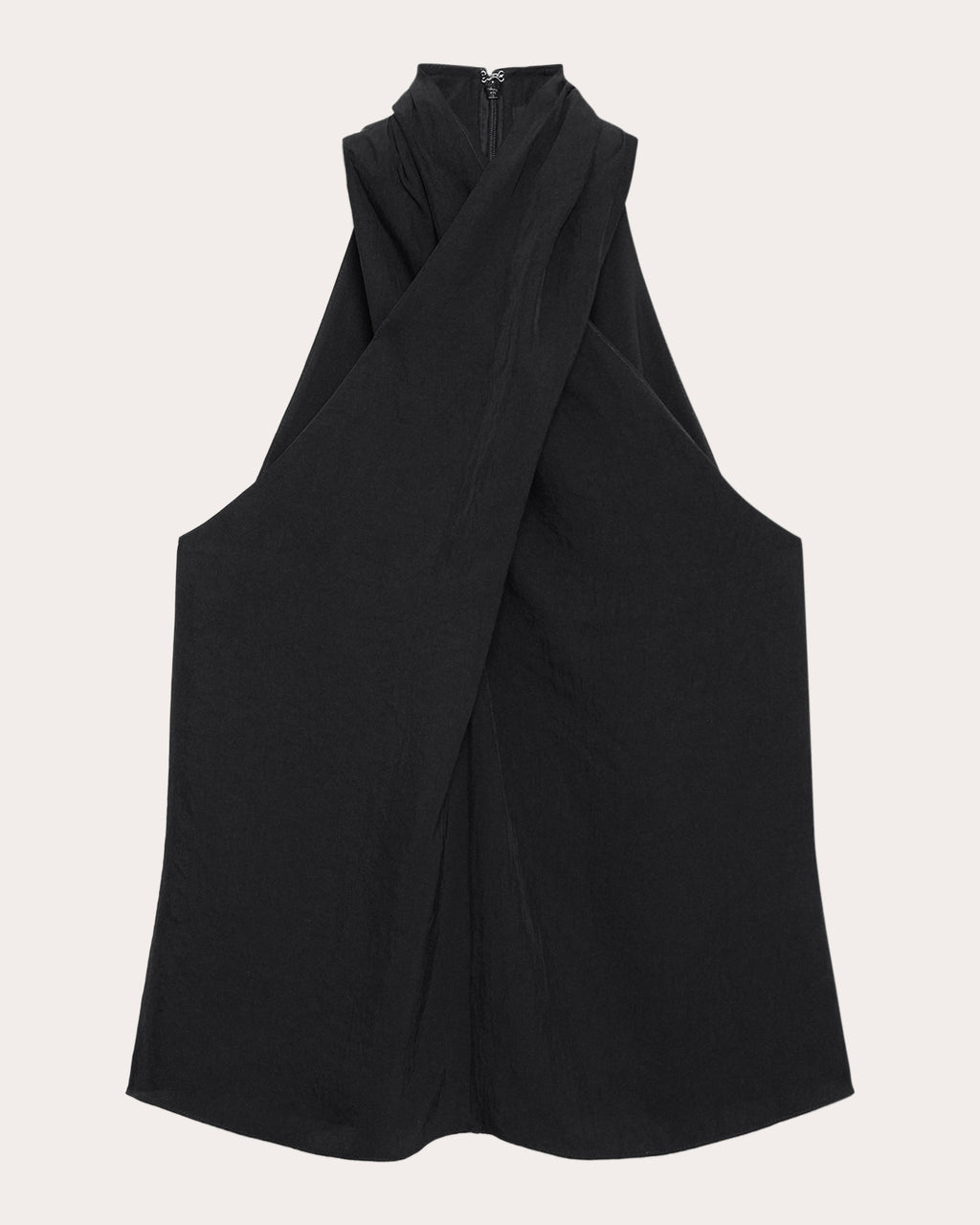 Twill Twisted Halter Top