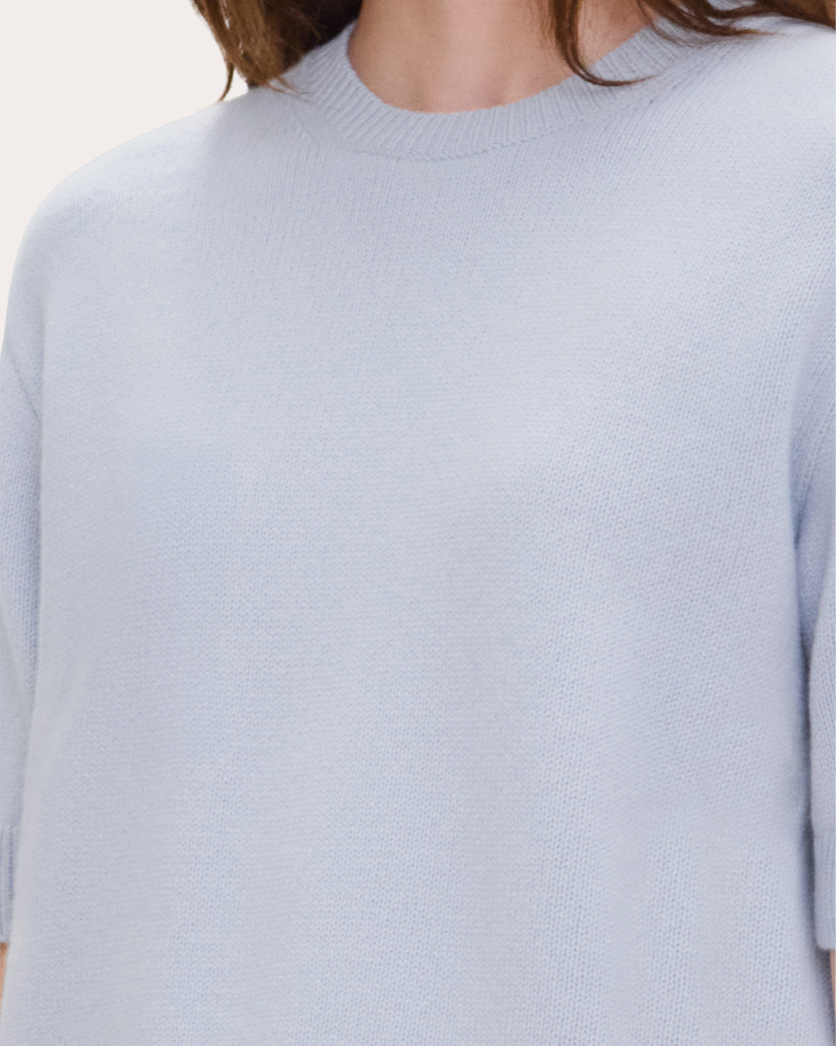 Cashmere Knit Crewneck Tee