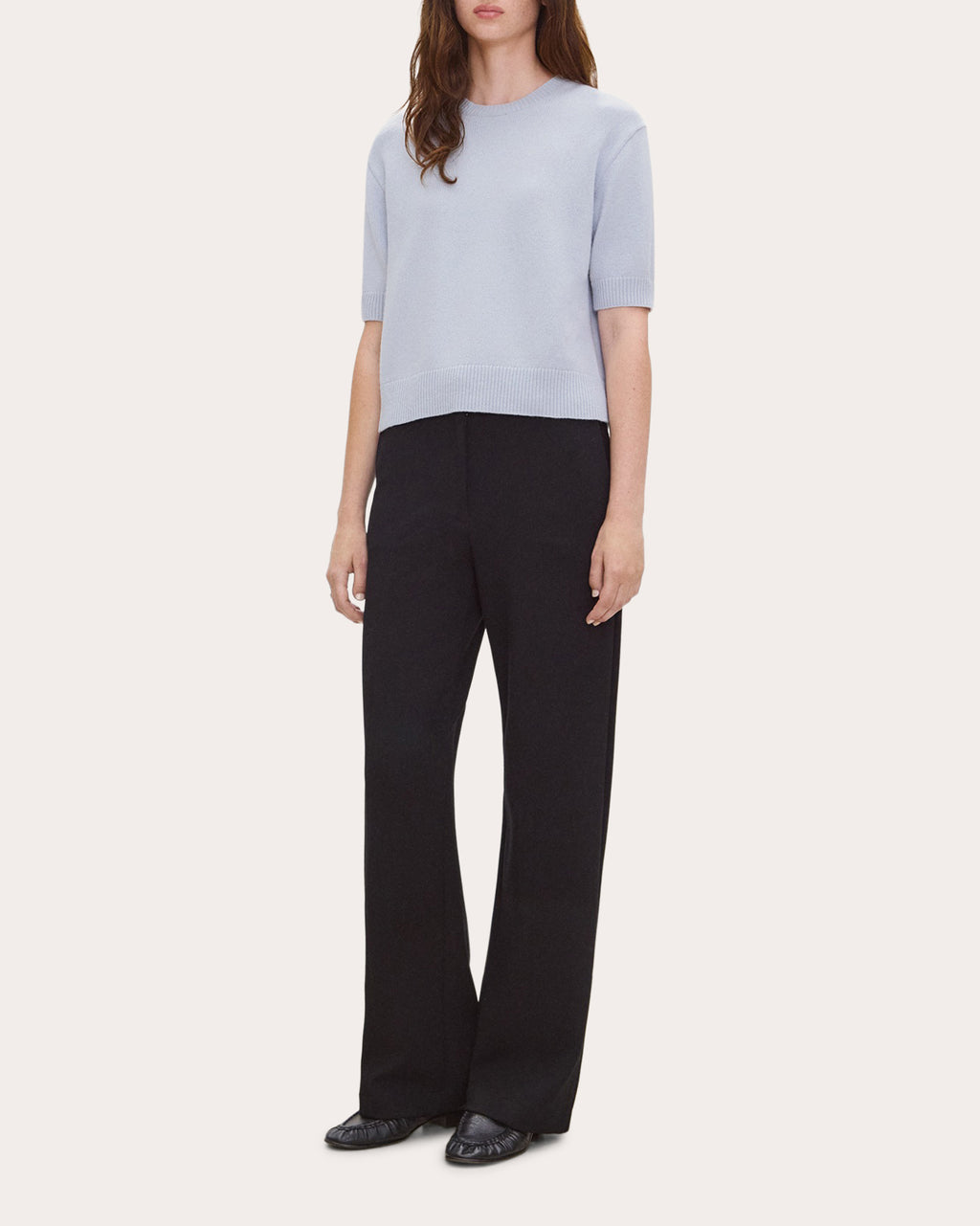 Cashmere Knit Crewneck Tee