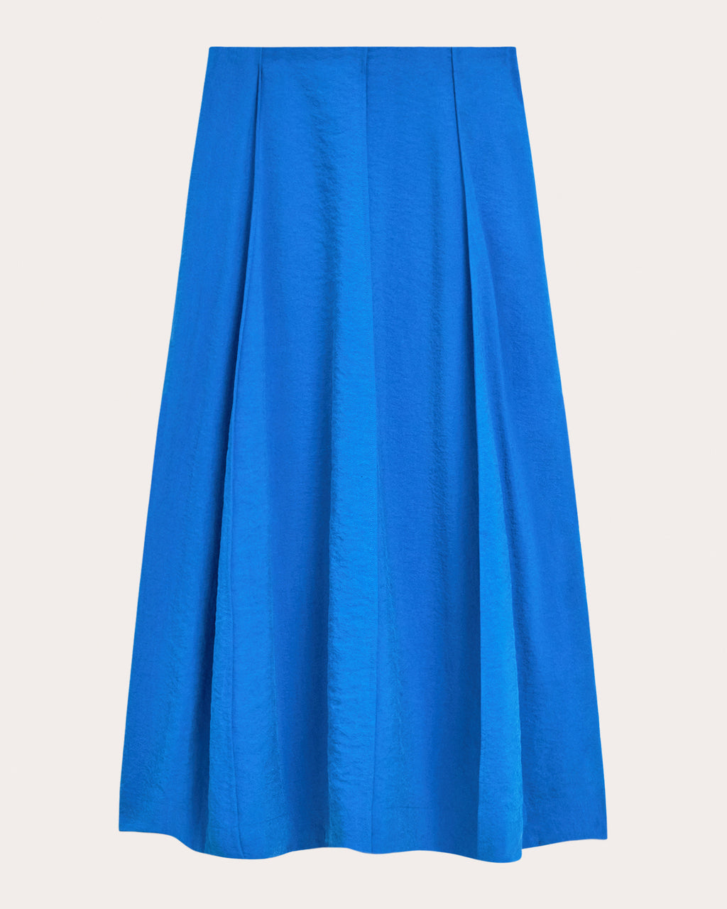 Relaxed Silk Curved Parachute Skirt