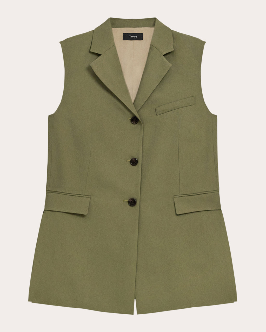 Washed Twill Vented Vest