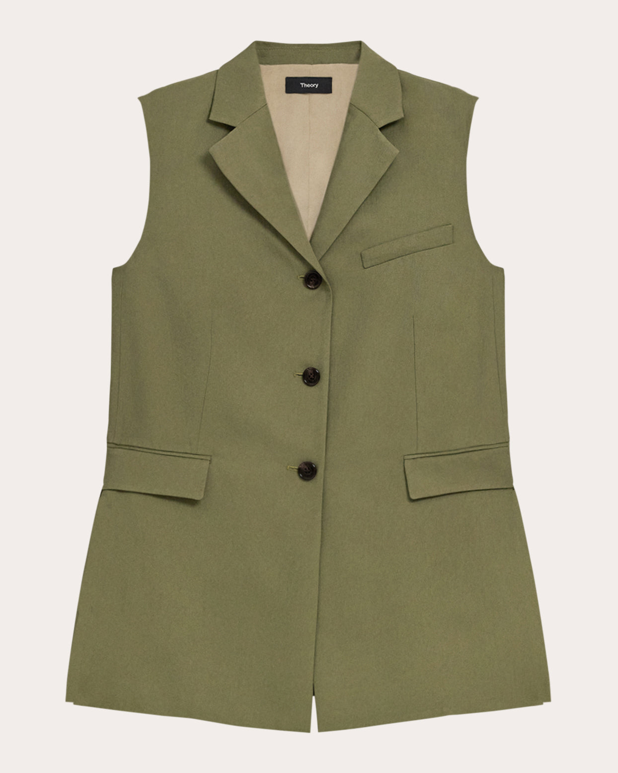 Washed Twill Vented Vest