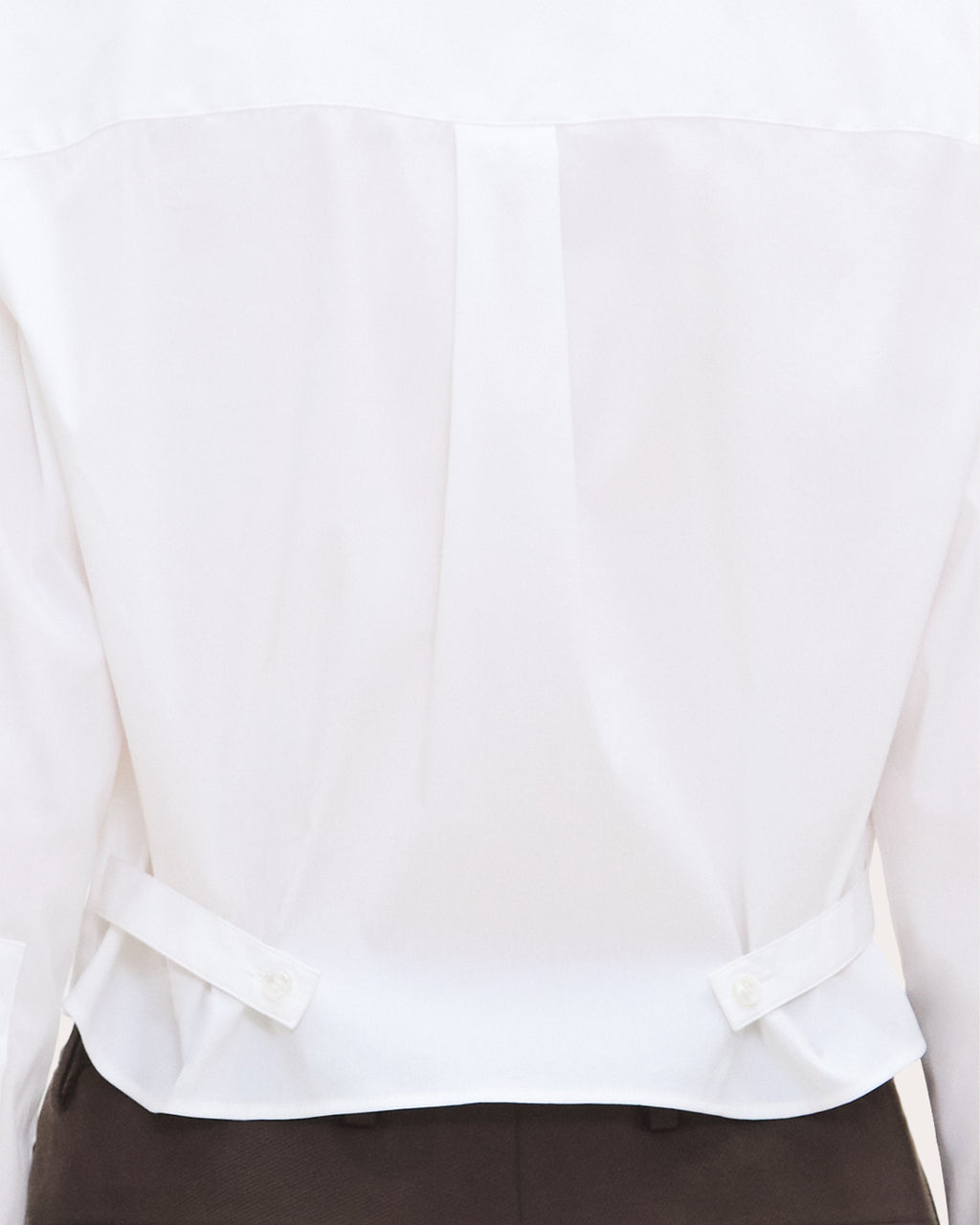 Good Poplin Cropped Tab Shirt
