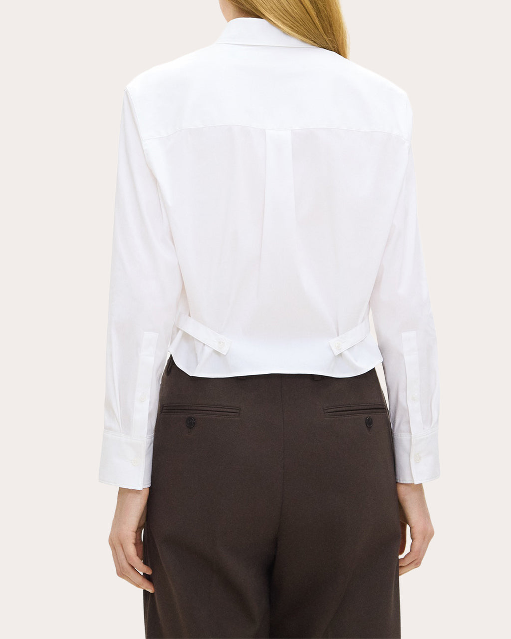 Good Poplin Cropped Tab Shirt