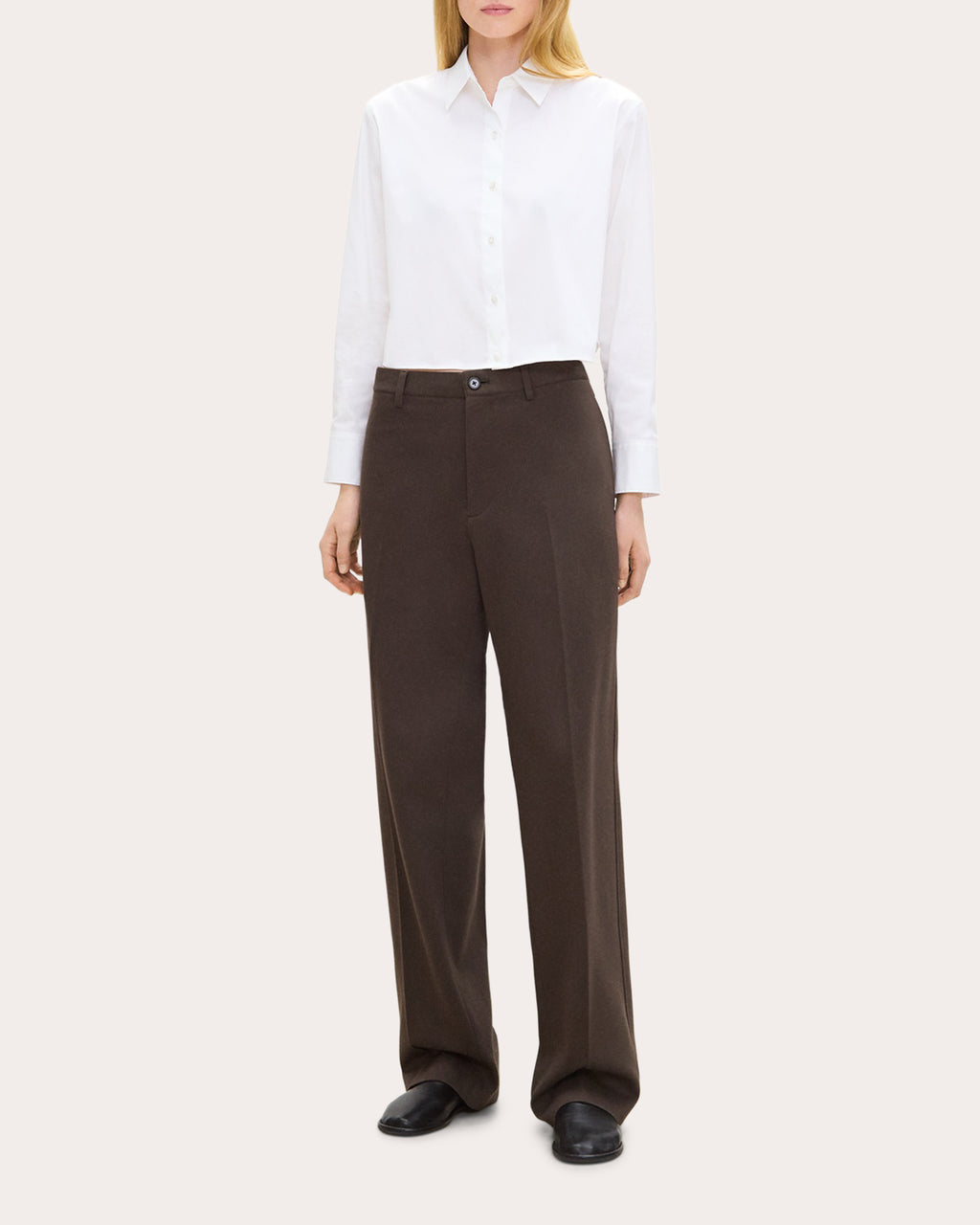 Good Poplin Cropped Tab Shirt