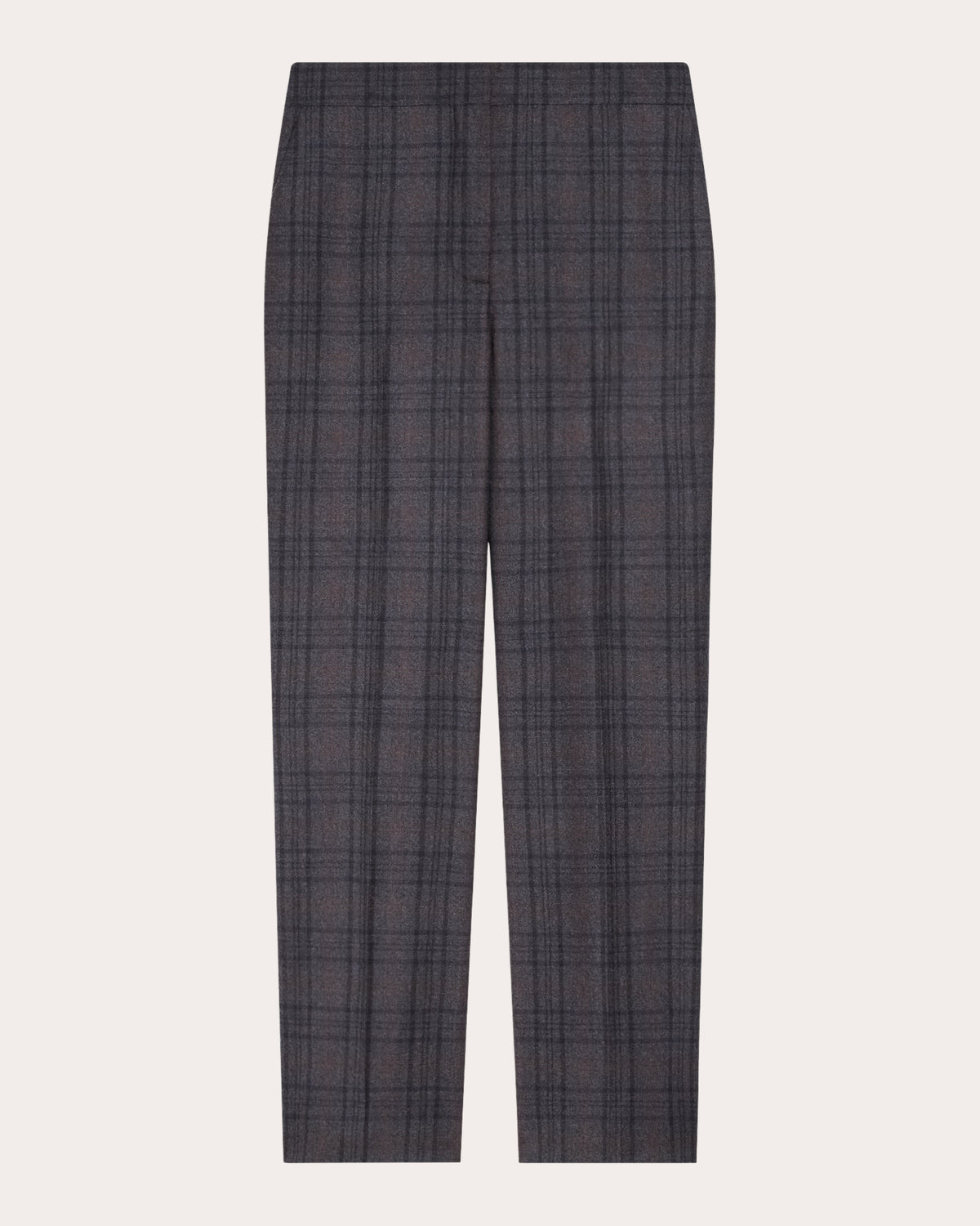 Plaid Sleek Flannel Marcee Stovepipe Pants